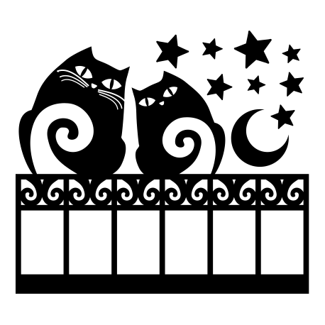 Vinilo cabecero cama infantil gatos, 110x94, Vinilo Autoadhesivo, Brillo, Original, Verde Agua-