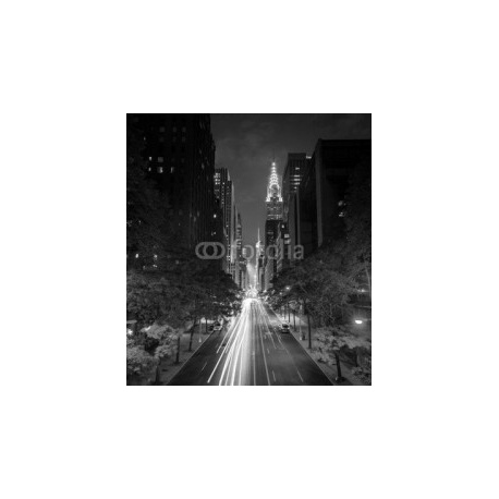 42nd Street, 81x90, Vinilo Adhesivo, Laminado Brillo (protección arañazos y rayos UVI), Original, Blanco y negro