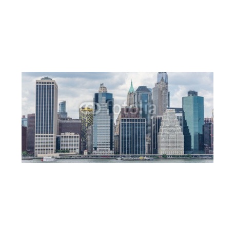 Lower Manhattan from Brooklyn, 126x60, Vinilo Adhesivo, Vinilo Backlight Cristal (montaje por interior y retroiluminar), Original, Todo color