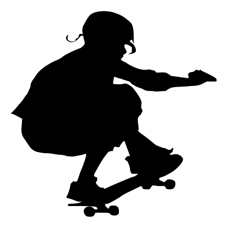 Vinilo skater, 50x50, Vinilo Autoadhesivo, Mate, Original, Negro-