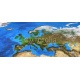 High resolution world map focused on Europe, 152x66, Vinilo Adhesivo, Sin Laminado (3 años garantía en exterior/interior), Original, Todo color