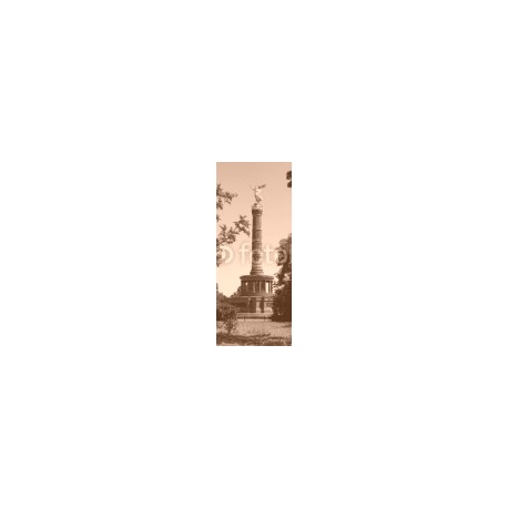 Berlin Victory Column in Berlin, Germany, 70x170, Vinilo Adhesivo, Laminado Mate (protección arañazos y rayos UVI), Original, Sepia