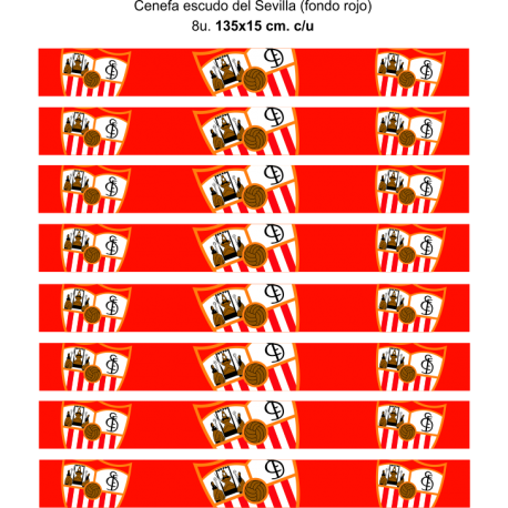 Vinilo cenefa 0009 rojo, 135x120, Vinilo Autoadhesivo, Mate, Original, Color original-