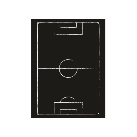 Vinilo campo de fútbol, 78x103, Vinilo Plantilla, Mate, Original, Original-