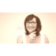 beauty, haircare and old people concept - portrait of smiling senior woman in glasses brushing hair by hairbrush over blue background, 218x120, Vinilo Adhesivo, Vinilo Cristal (montaje por interior y ver desde fuera), Original, Sepia