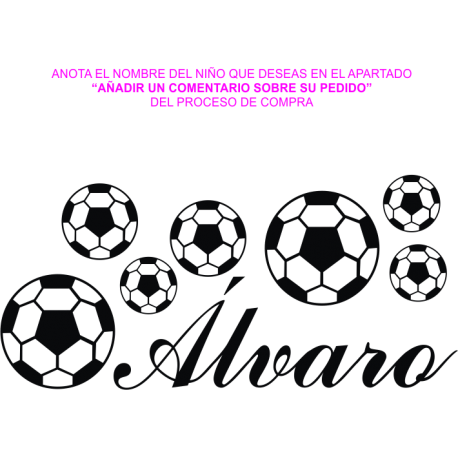 Vinilo balones fútbol, 120x56, Vinilo Autoadhesivo, Mate, Original, Negro-