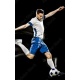 one caucasian soccer player man isolated on black background with light painting speed effect, 85x137, Papel Pared, Acabado LIENZO, Original, Todo color