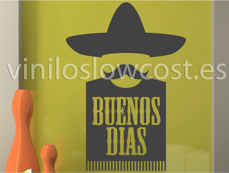 Vinilo buenos días