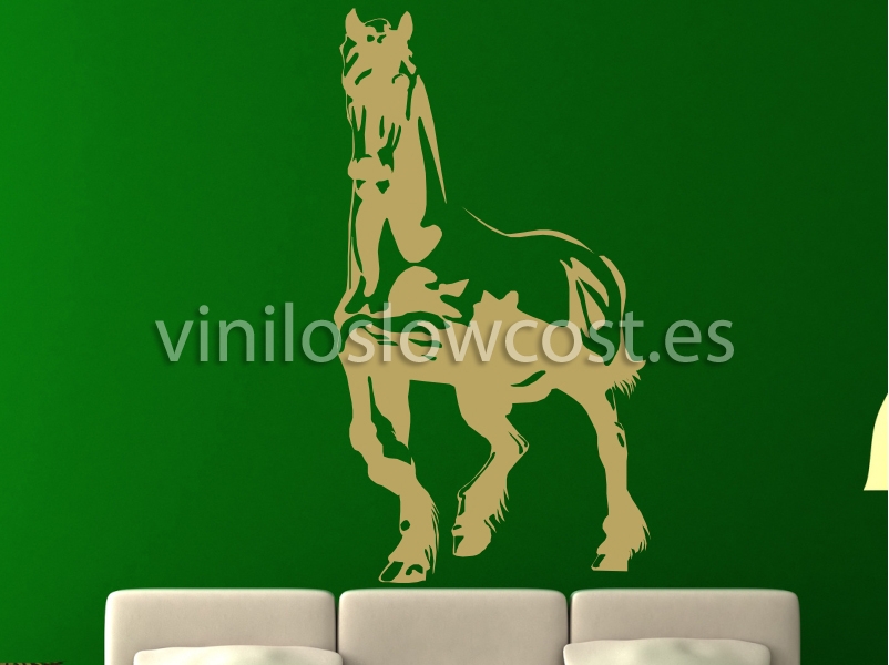 Vinilo caballo frison