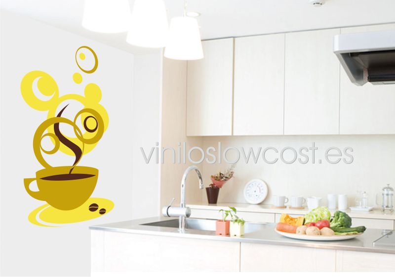 Vinilo taza amarilla