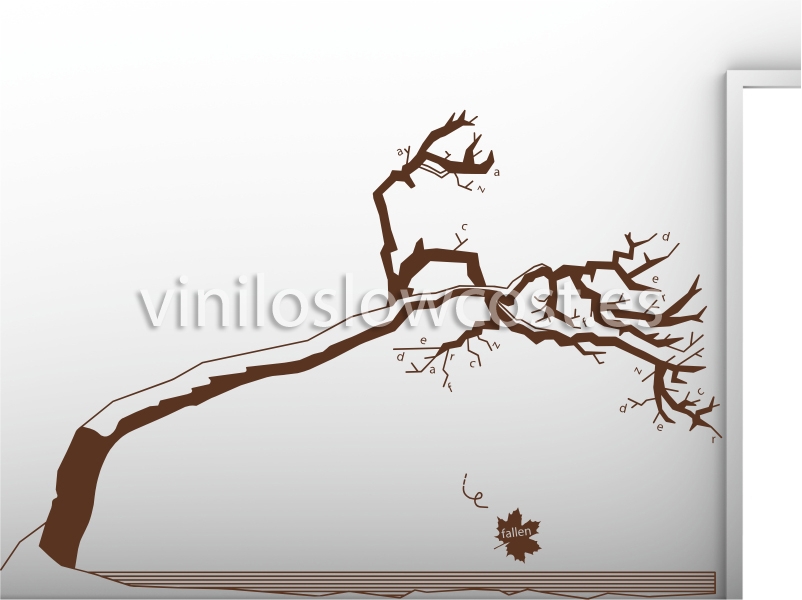 Vinilo la caída de la hoja