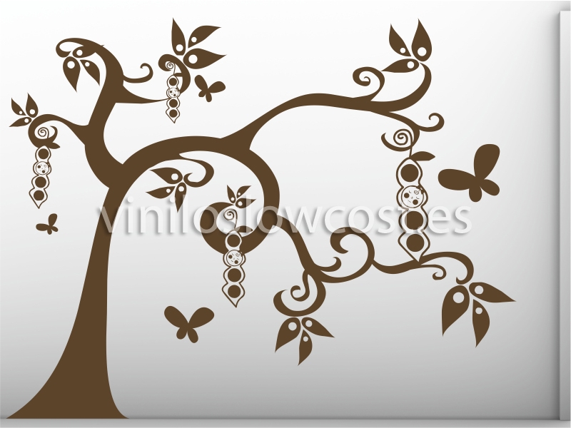 Vinilo arbol primaveral