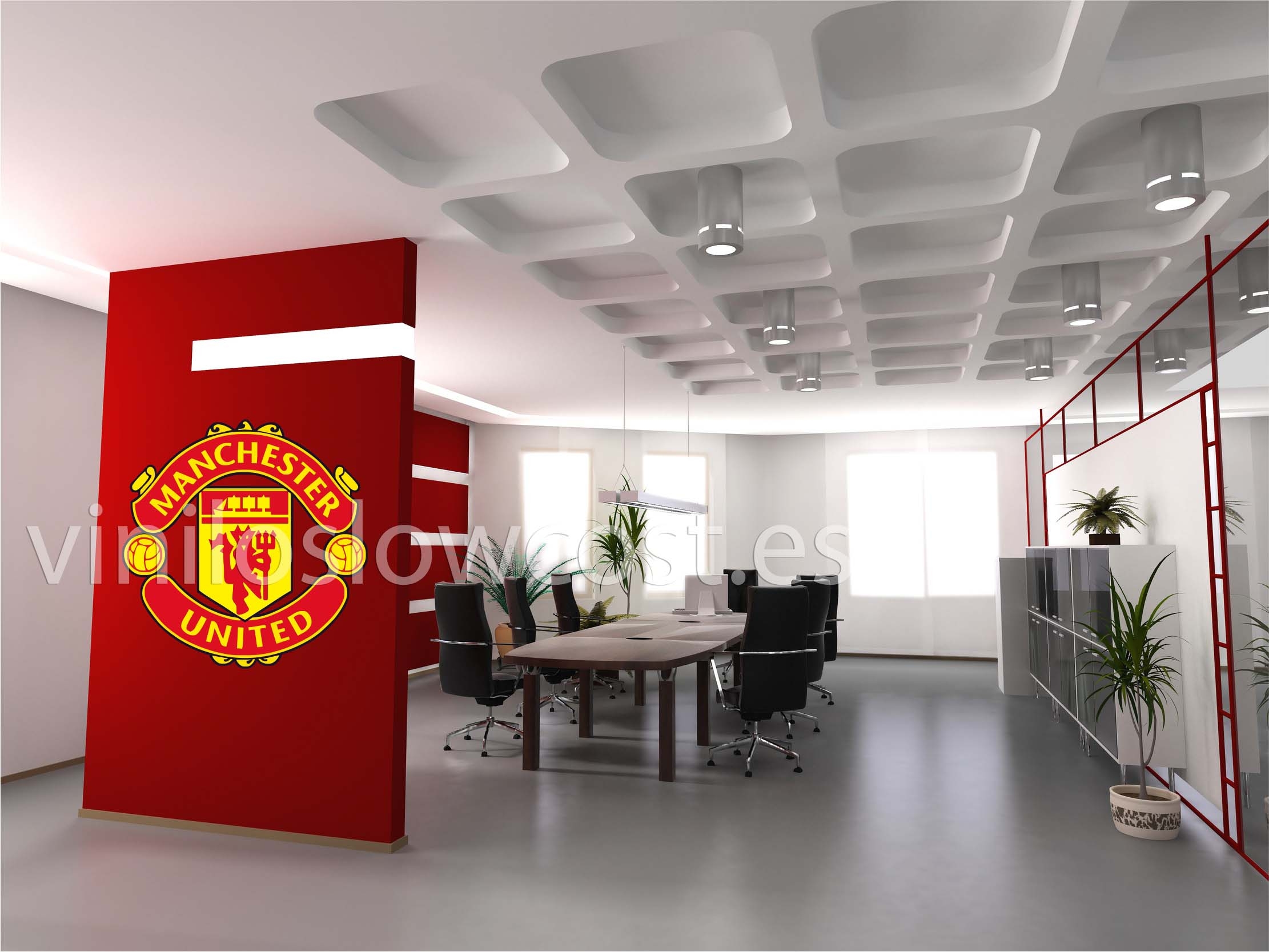 Vinilo escudo Manchester United