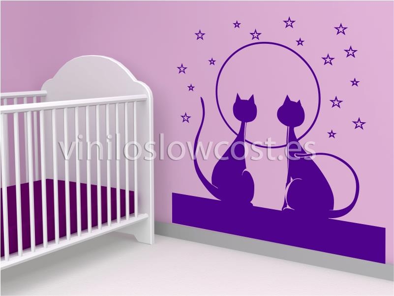 Vinilo infantil gatitos