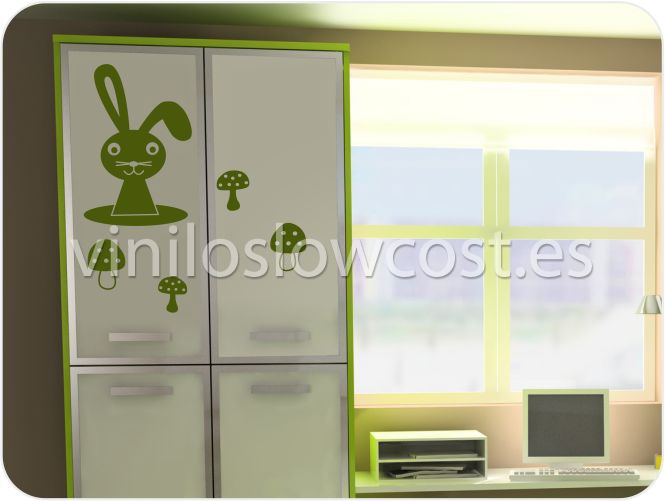 Vinilo infantil conejito