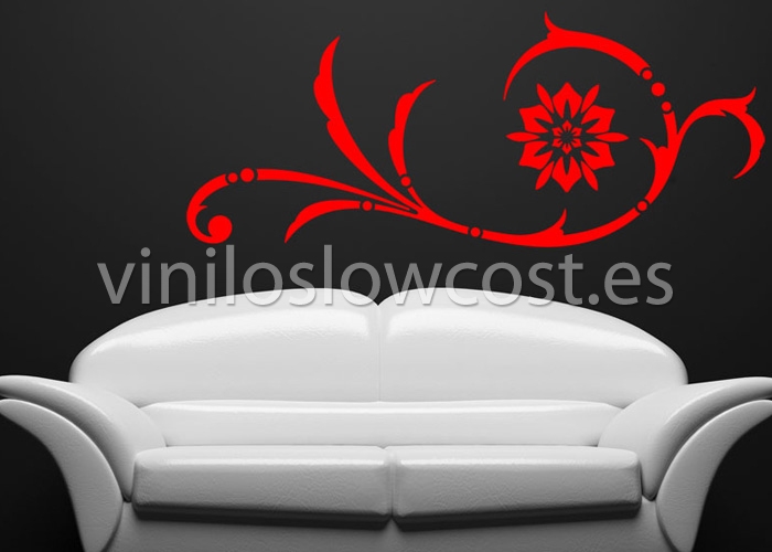 Vinilo floral flor de pascua