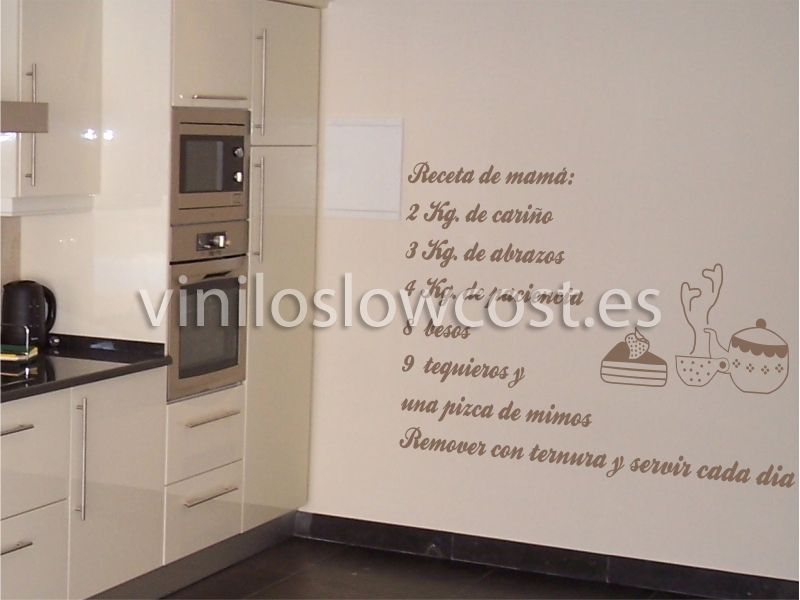 Vinilo la receta de mamá