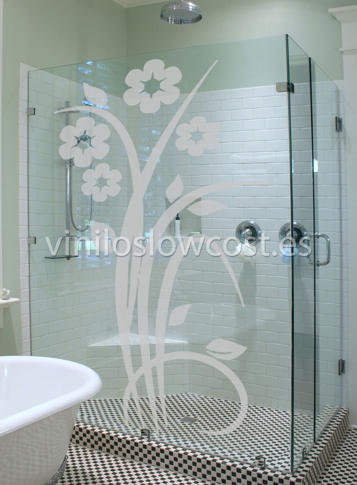 Vinilo floral geranio