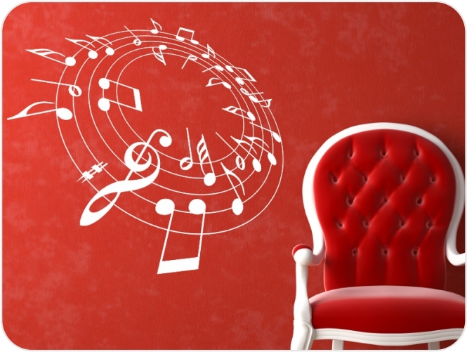 Vinilo notas musicales