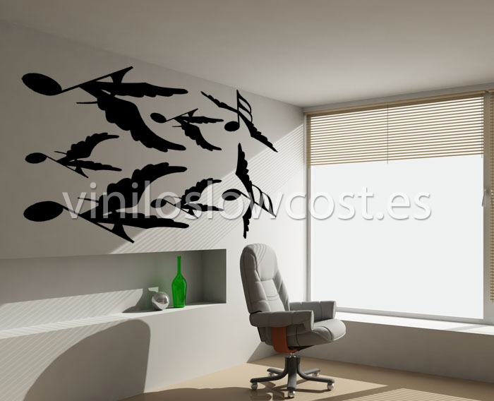 Vinilo notas voladoras