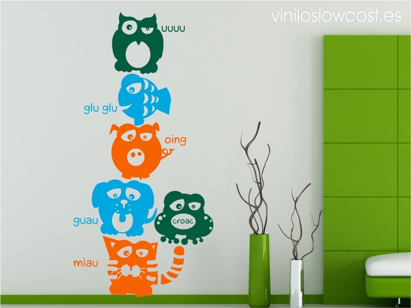 Vinilo el idioma de los animales 3 colores