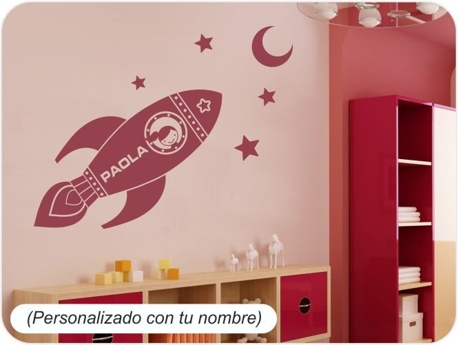 Vinilo cohete niña