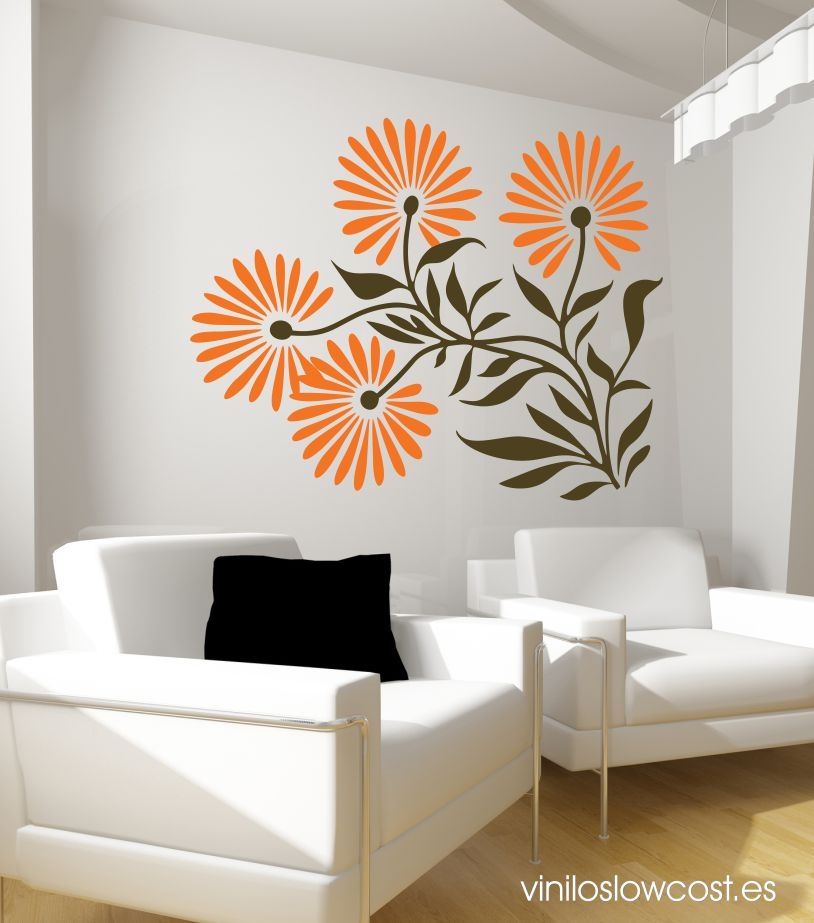 Vinilo floral Natasha 2 colores