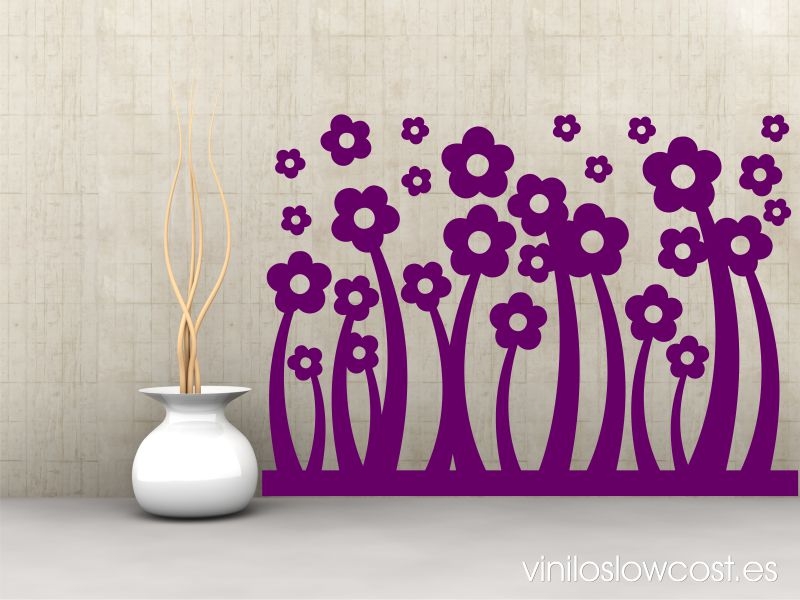 Vinilo campo floral