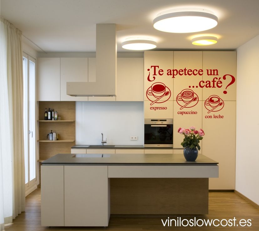 Vinilo texto cocina cafe