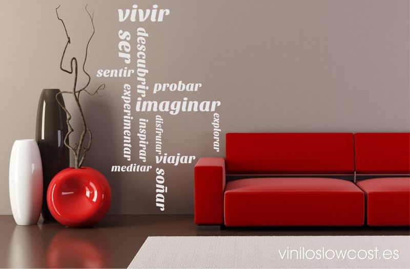 Vinilo vivir, descubrir, ser...