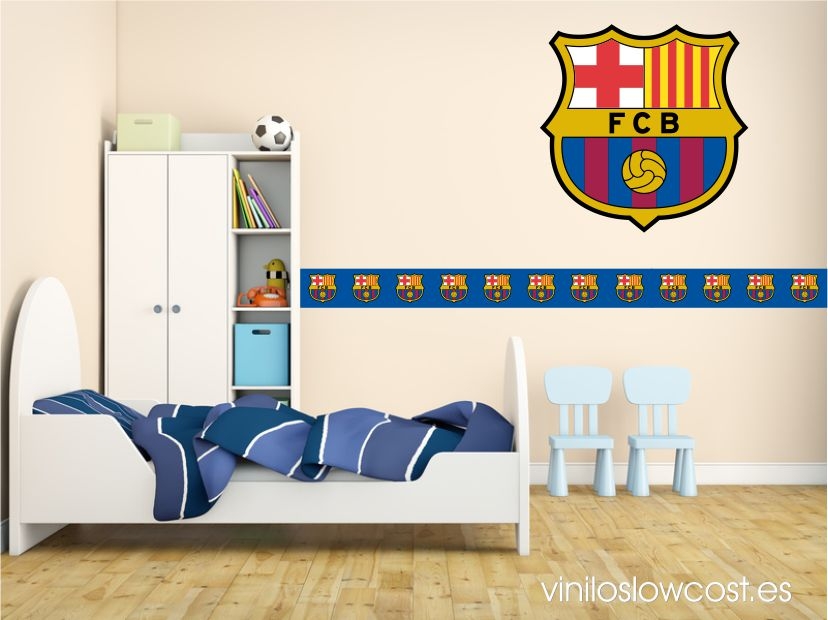 Vinilo cenefa 0010 barcelona azul