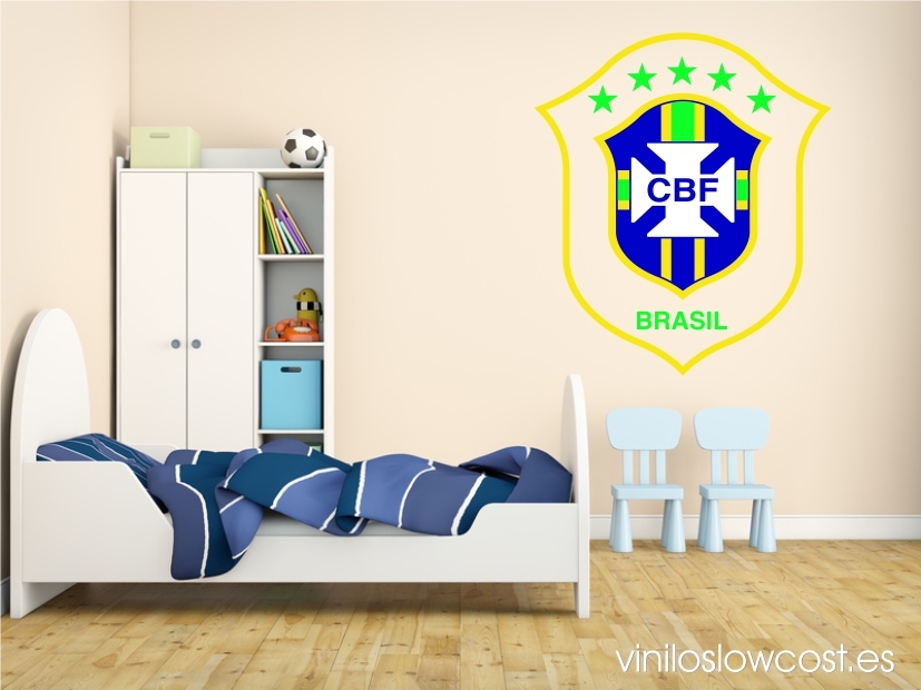 Vinilo escudo brazil national team football