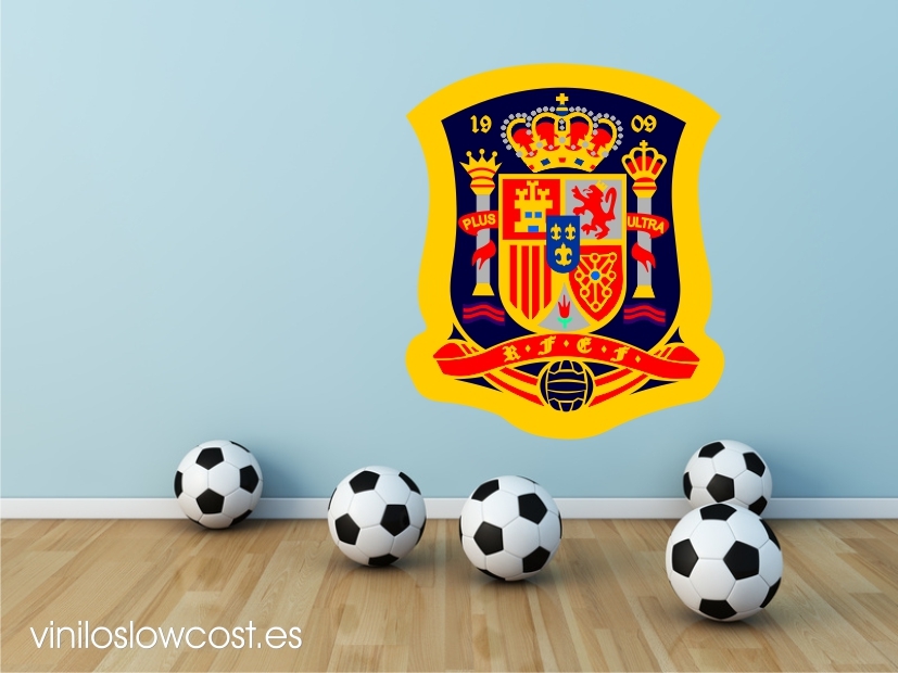 Vinilo escudo spain national team football