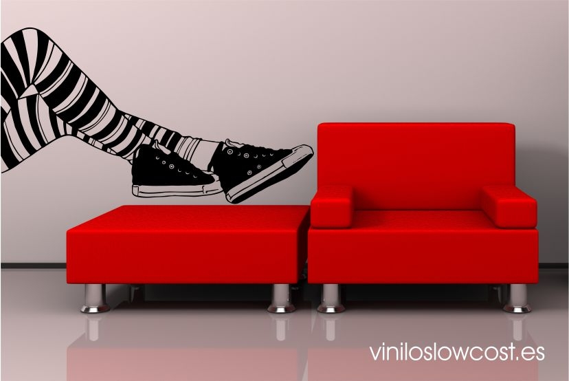 Vinilo leggings zapas negras