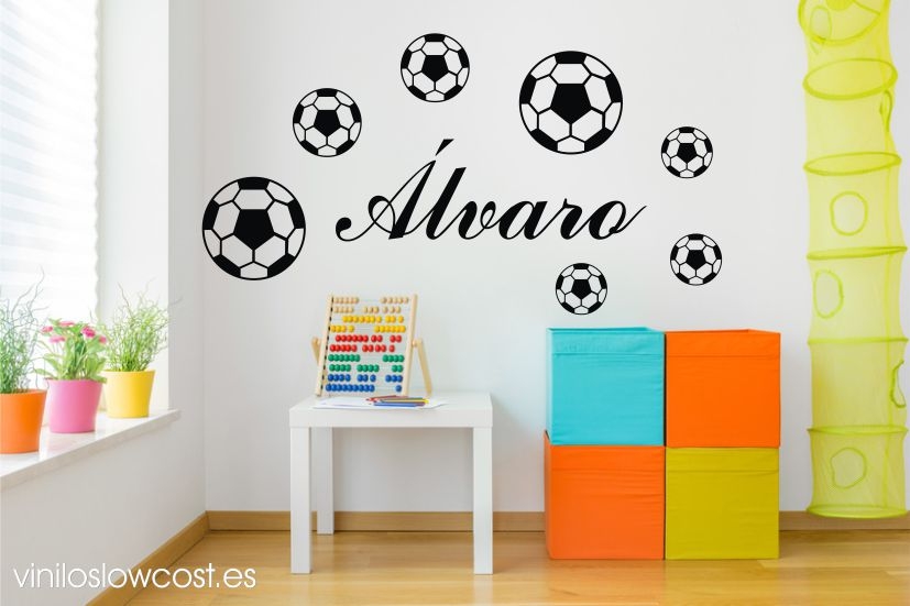 Vinilo balones fútbol
